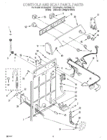 02 - Controls And Rear Panel parts for Roper Washer RAS8245EQ1 from AppliancePartsPros.com