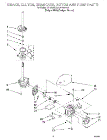 05 - Brake, Clutch, Gearcase, Motor & Pump parts for Whirlpool Washer LSR7200EZ0 from AppliancePartsPros.com