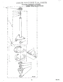 08 - Brake And Drive Tube parts for Whirlpool Washer LSQ9244EQ0 from AppliancePartsPros.com