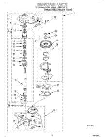 08 - Gearcase parts for Whirlpool Washer LSR8133HQ0 from AppliancePartsPros.com