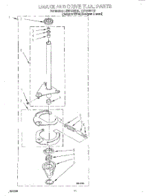 07 - Brake And Drive Tube parts for Whirlpool Washer LSR8133HZ0 from AppliancePartsPros.com