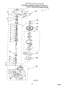 08 - Gearcase parts for Whirlpool Washer LSQ8543JQ0 from AppliancePartsPros.com