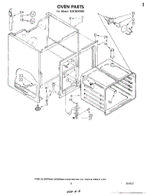 05 - Section parts for Whirlpool Range RJE365BW0 from AppliancePartsPros.com