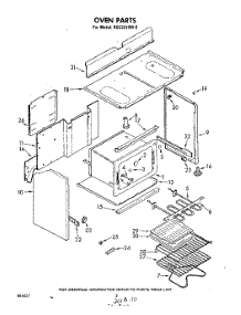 02 - Section parts for Whirlpool Oven RGE3210W0 from AppliancePartsPros.com