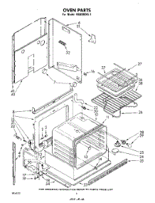03 - Section parts for Whirlpool Range RS600BXK1 from AppliancePartsPros.com