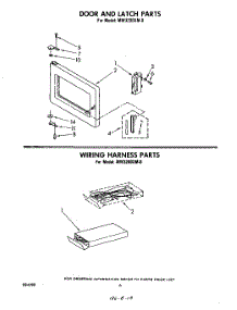 04 - Door And Latch , Wiring Harness parts for Whirlpool Microwave MW3200XM0 from AppliancePartsPros.com