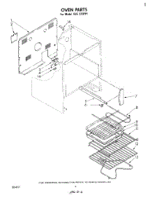 05 - Section parts for Whirlpool Range RJE333PP1 from AppliancePartsPros.com