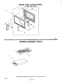 05 - Door And Latch , Wiring Harness parts for Whirlpool Microwave MH6700XM0 from AppliancePartsPros.com