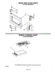04 - Door And Latch , Wiring Harness parts for Whirlpool Microwave MW3200XM1 from AppliancePartsPros.com