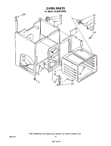 06 - Section parts for Whirlpool Range RF398PXPW0 from AppliancePartsPros.com