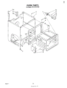 06 - Section parts for Whirlpool Range RF375PXPW0 from AppliancePartsPros.com