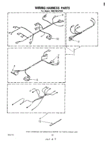 12 - Wiring Harness parts for Whirlpool Range RM978BXPW0 from AppliancePartsPros.com