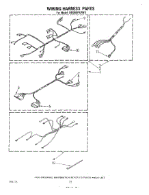 12 - Wiring Harness parts for Whirlpool Range RM988PXPW0 from AppliancePartsPros.com