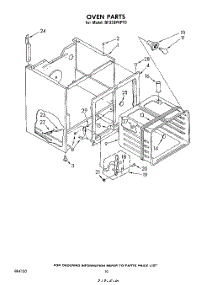 06 - Section parts for Whirlpool Range RF333PXPT0 from AppliancePartsPros.com