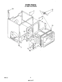 06 - Section parts for Whirlpool Range RF313PXPT0 from AppliancePartsPros.com