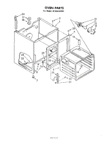 06 - Section parts for Whirlpool Range RF365EXPW0 from AppliancePartsPros.com