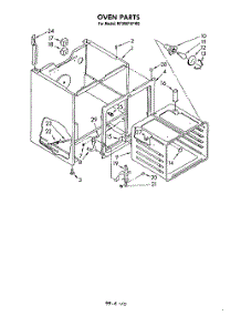 06 - Section parts for Whirlpool Range RF390PXPW0 from AppliancePartsPros.com