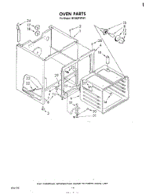 06 - Section parts for Whirlpool Range RF385PXPW1 from AppliancePartsPros.com