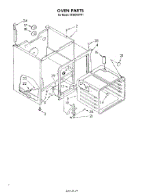 06 - Section parts for Whirlpool Range RF3600XPW1 from AppliancePartsPros.com