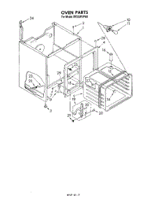 03 - Oven parts for Whirlpool Range RF350PXPW0 from AppliancePartsPros.com