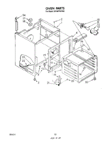 06 - Section parts for Whirlpool Range RF387PXPW0 from AppliancePartsPros.com