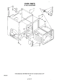 06 - Section parts for Kitchenaid Range KERS500SWB0 from AppliancePartsPros.com