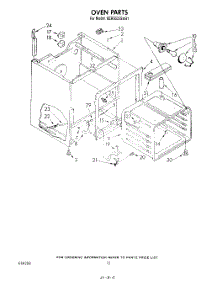 06 - Section parts for Kitchenaid Range KERS505SWB1 from AppliancePartsPros.com
