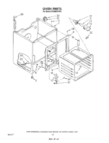 06 - Section parts for Whirlpool Range RF398PXPW1 from AppliancePartsPros.com