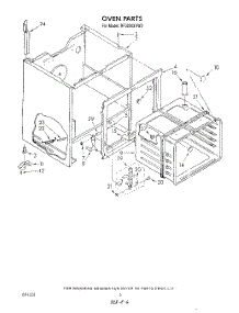 05 - Section parts for Whirlpool Range RF3000XVW0 from AppliancePartsPros.com