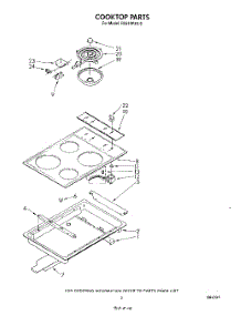 03 - Section parts for Whirlpool Range RS610PXV0 from AppliancePartsPros.com
