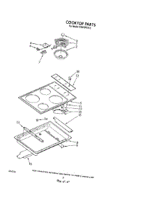 06 - Cook Top parts for Whirlpool Range RS670PXV0 from AppliancePartsPros.com