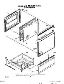 04 - Door And Drawer parts for Whirlpool Range RF366BXVN0 from AppliancePartsPros.com