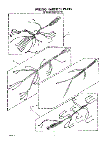 11 - Wiring Harness parts for Whirlpool Range RM988PXVW1 from AppliancePartsPros.com