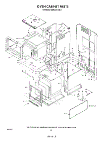 08 - Oven Cabinet parts for Kitchenaid Oven KEMS376TAL0 from AppliancePartsPros.com