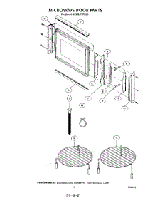 10 - Microwave Door parts for Kitchenaid Oven KEMS376TWH0 from AppliancePartsPros.com