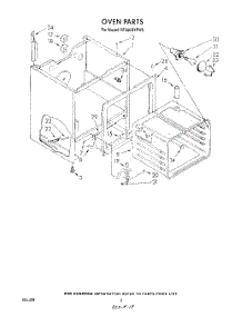 06 - Section parts for Whirlpool Range RF360BXPW0 from AppliancePartsPros.com