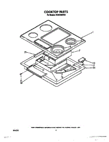 04 - Section parts for Whirlpool Cooktop RC8536XTB2 from AppliancePartsPros.com