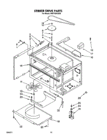 08 - Stirrer Drive parts for Whirlpool Oven RM778PXXQ0 from AppliancePartsPros.com