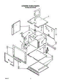 04 - Lower Oven parts for Whirlpool Oven RB170PXYQ0 from AppliancePartsPros.com