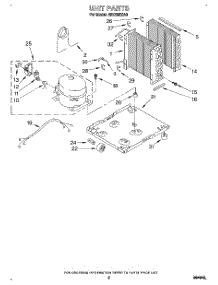 02 - Section parts for Whirlpool Dehumidifier AD0302XA0 from AppliancePartsPros.com
