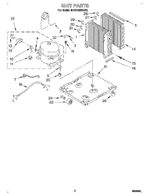 02 - Section parts for Whirlpool Dehumidifier BHDH2500AS2 from AppliancePartsPros.com
