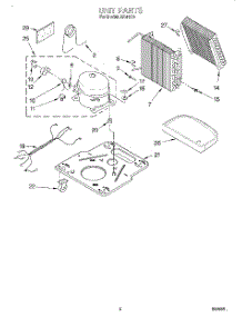 02 - Section parts for Whirlpool Dehumidifier AD41G0 from AppliancePartsPros.com