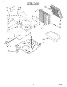 02 - Section parts for Whirlpool Dehumidifier AD040SG0 from AppliancePartsPros.com