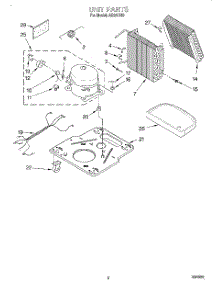 02 - Section parts for Whirlpool Dehumidifier AD25CH0 from AppliancePartsPros.com