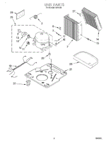 02 - Section parts for Whirlpool Dehumidifier AD25J0 from AppliancePartsPros.com