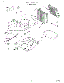 02 - Section parts for Whirlpool Dehumidifier AD40G2 from AppliancePartsPros.com