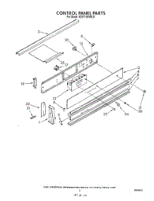 03 - Control Panel parts for Kitchenaid Range KEDT105VBL0 from AppliancePartsPros.com