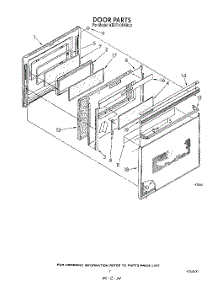 06 - Door parts for Kitchenaid Range KEDT105VBL0 from AppliancePartsPros.com