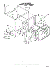 05 - Oven parts for Whirlpool Range RF3020XVW1 from AppliancePartsPros.com