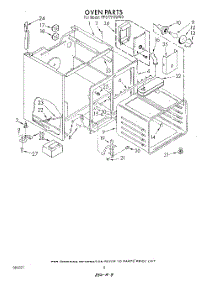 06 - Section parts for Whirlpool Range RF377PXWW0 from AppliancePartsPros.com
